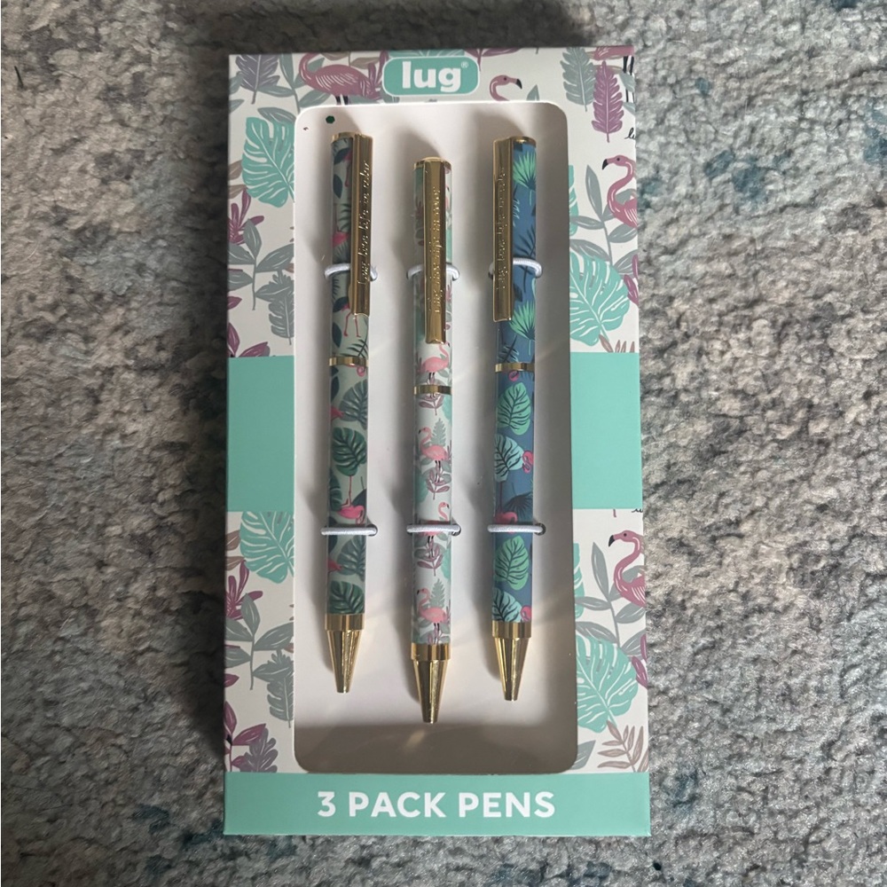 NWT Lug pens in flamingo